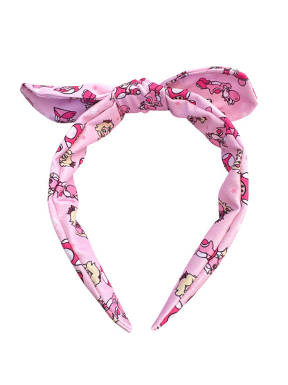 Princess Peach Headband for Girls - Character Fabric Headband for Kids