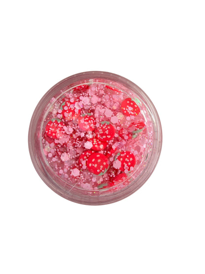 Pink Strawberry Glitter Hair & Body Gel | Sparkle Glitter Gel for Kids & Teens