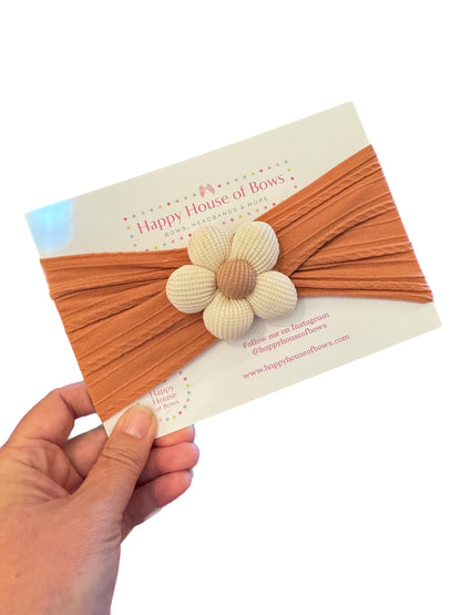 Cute & Comfy Nylon Flower Headband for Babies