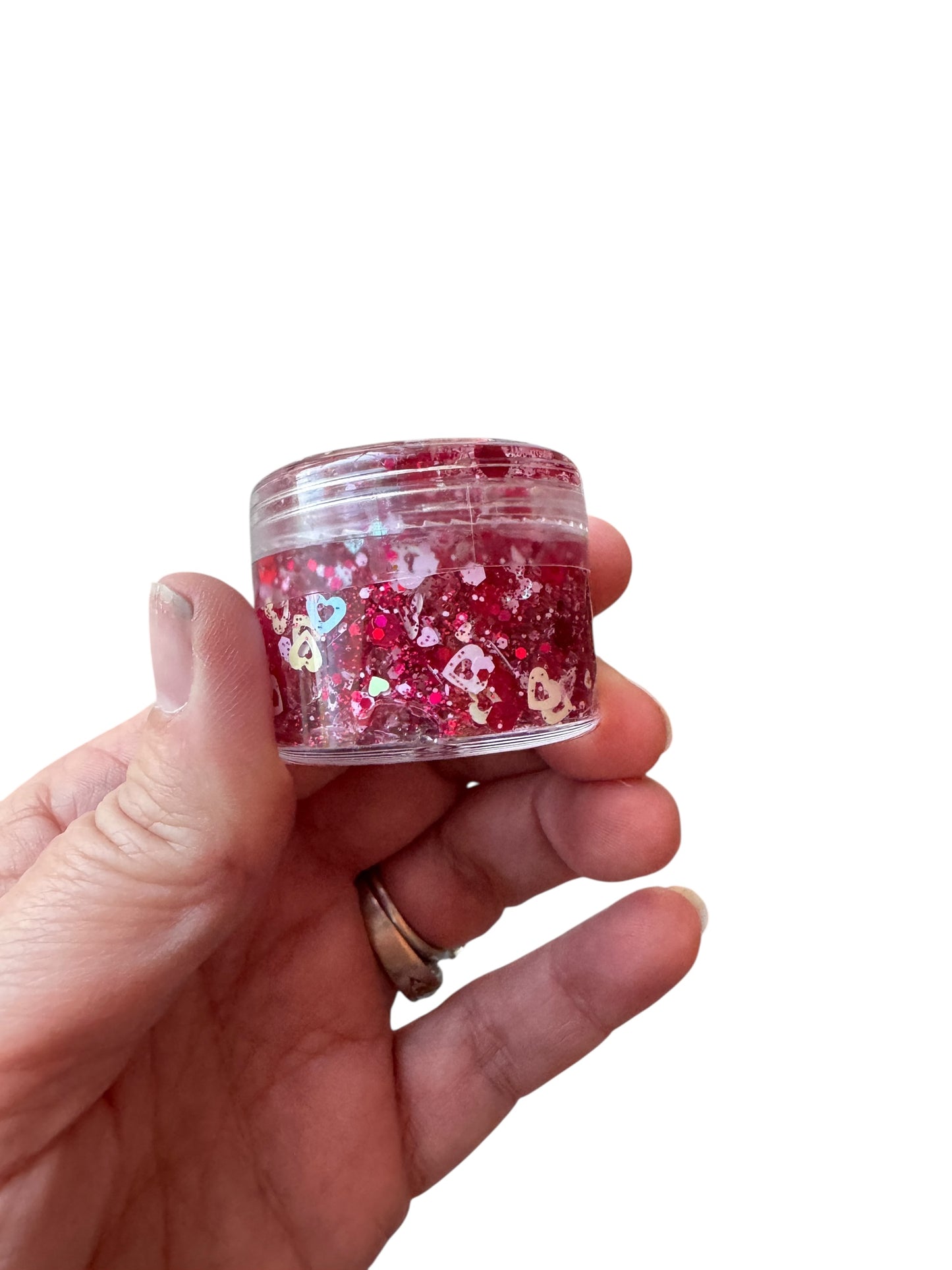 Red Hearts Glitter Hair & Body Gel for Kids