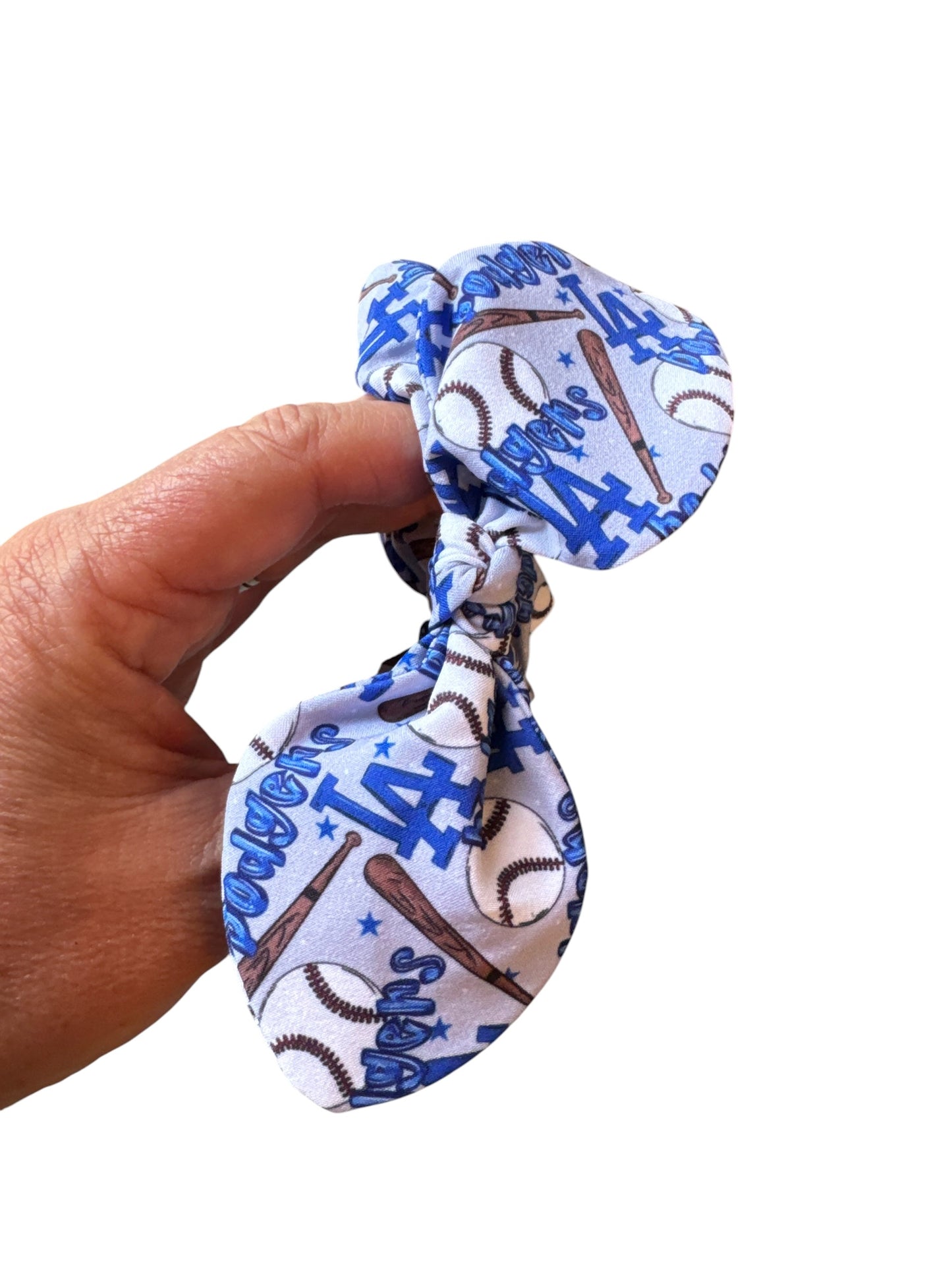 Dodger Baseball Scrunchies | Premium Sports Hair Ties for Girls