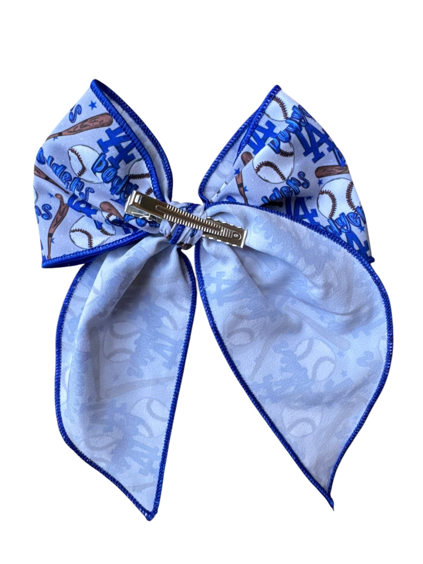 Dodger Baseball Hair Bows for Girls - Sports Bow with Alligator Clip for Game Day