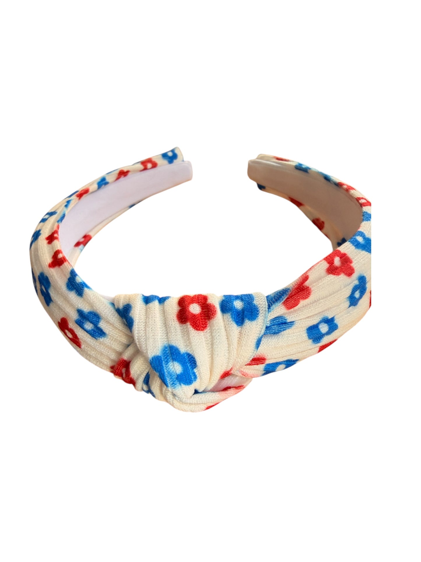 4th of July Flowers Headband – Patriotic Hair Accessory for Girls & Women