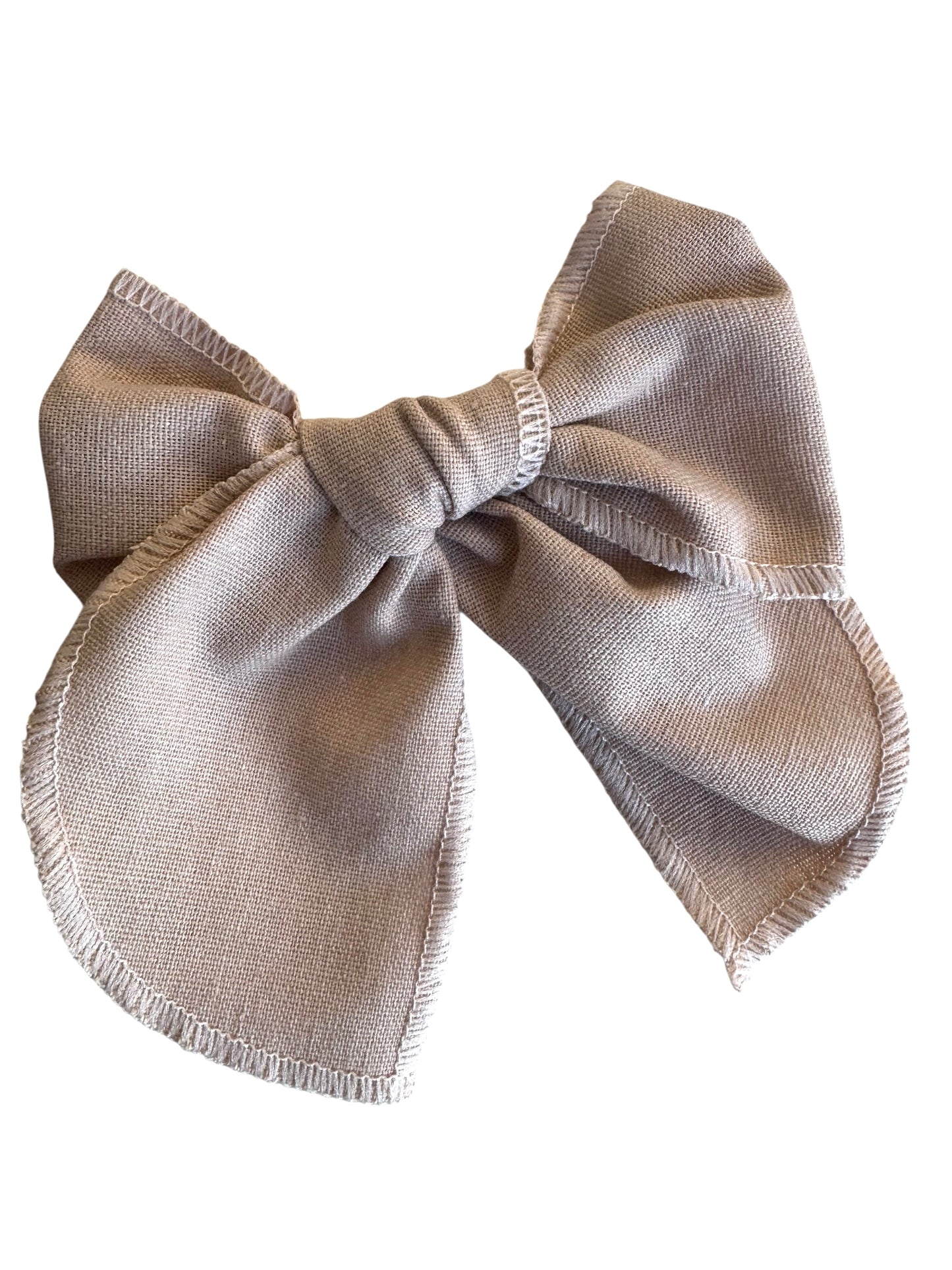 *Basic Linen Hair Bows