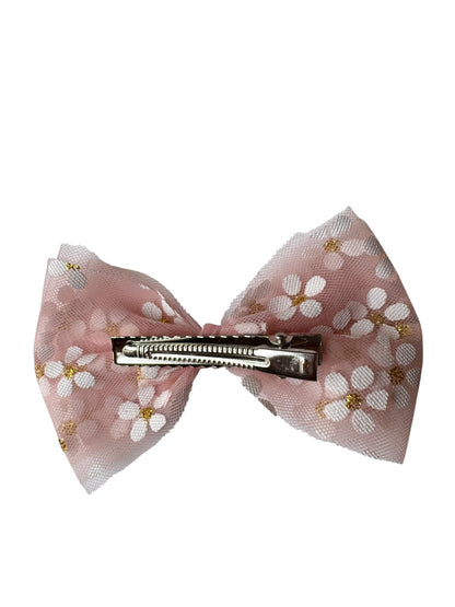 Daisy Tulle Hair Bows for Babies & Toddlers | Spring Flower Hair Accessories