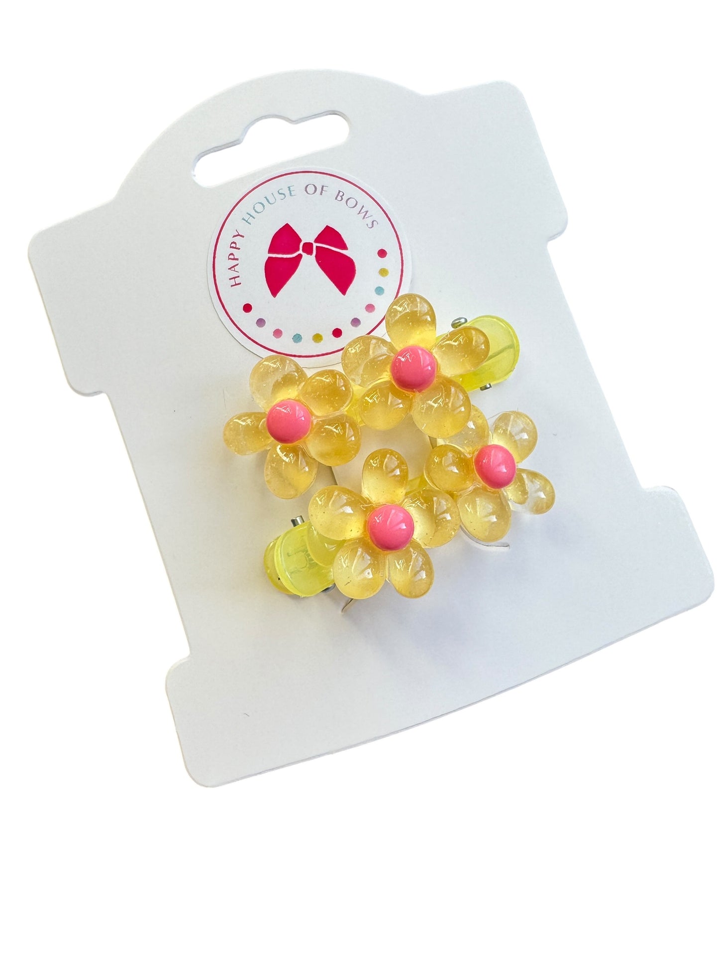 Baby Flower Hair Clips - Spring Snap Clips for Toddlers & Babies