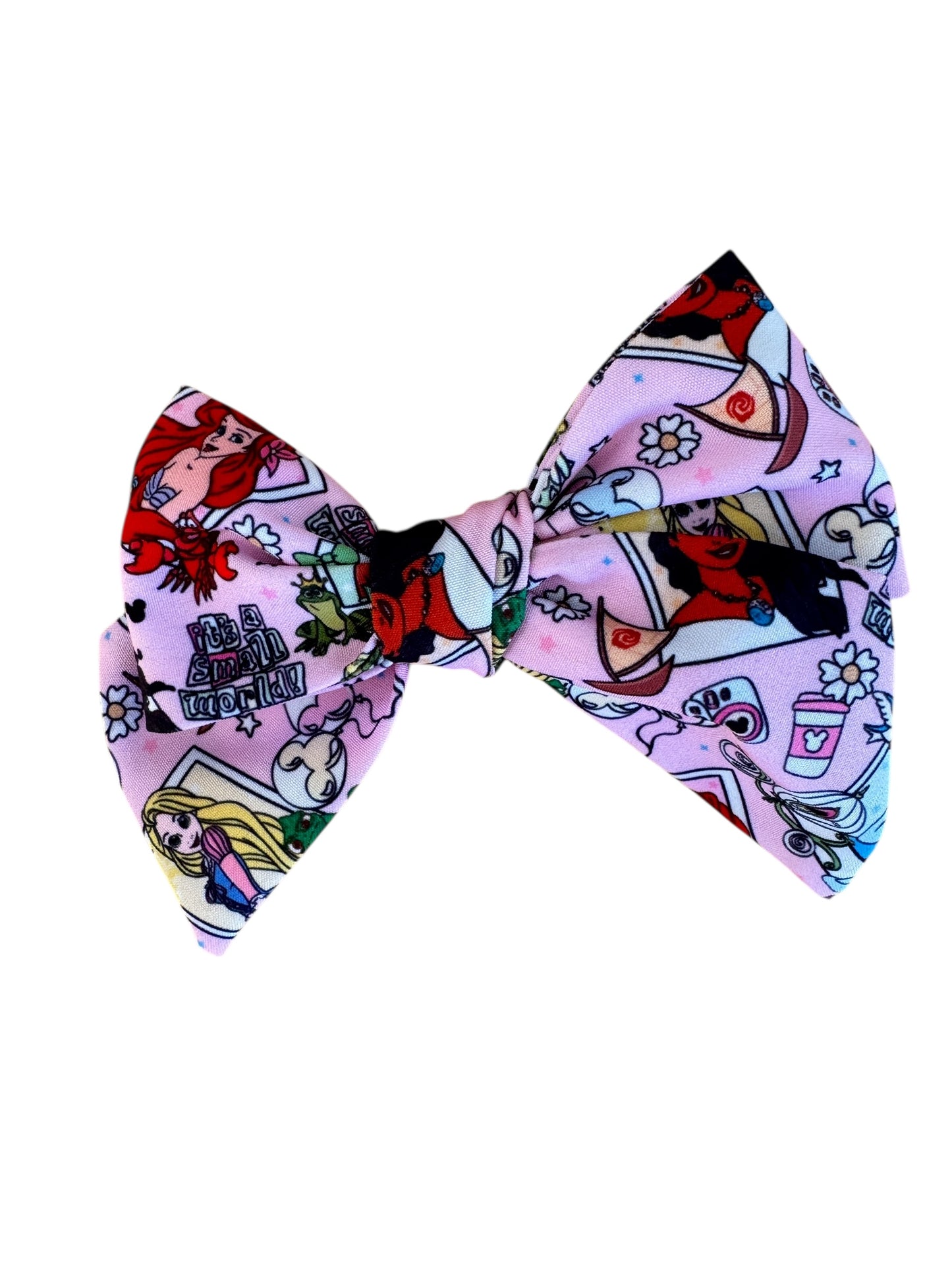 Pink Princesses Hair Bows for Little Girls