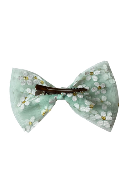 Daisy Tulle Hair Bows for Babies & Toddlers | Spring Flower Hair Accessories