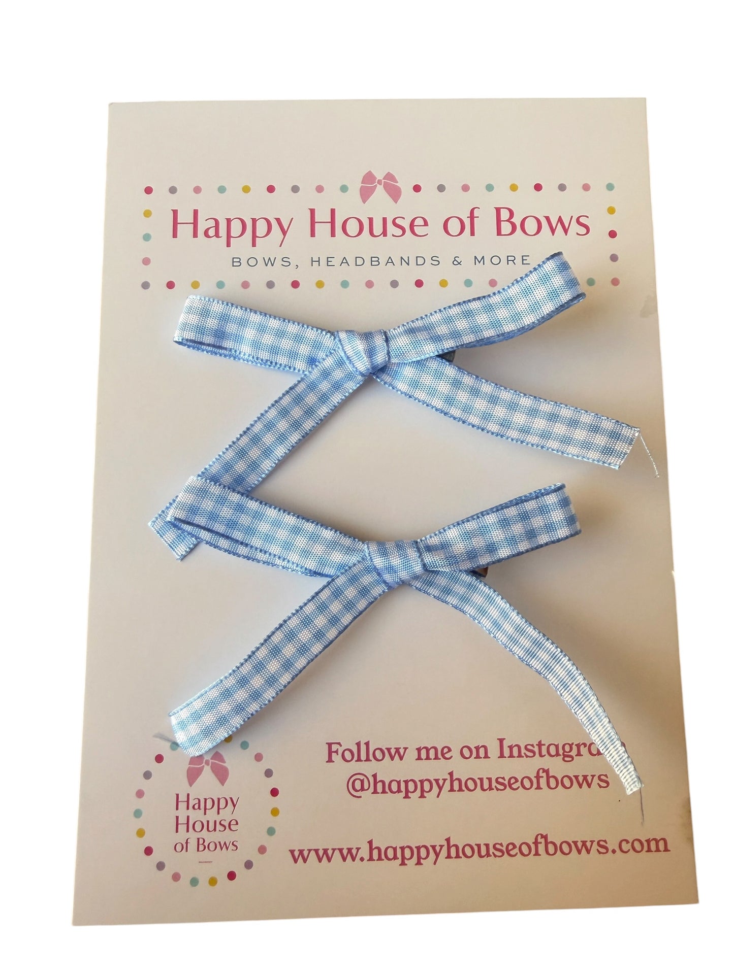 Gingham Mini Hair Bows & Headbands for Kids – Everyday Bow in 10 Colors