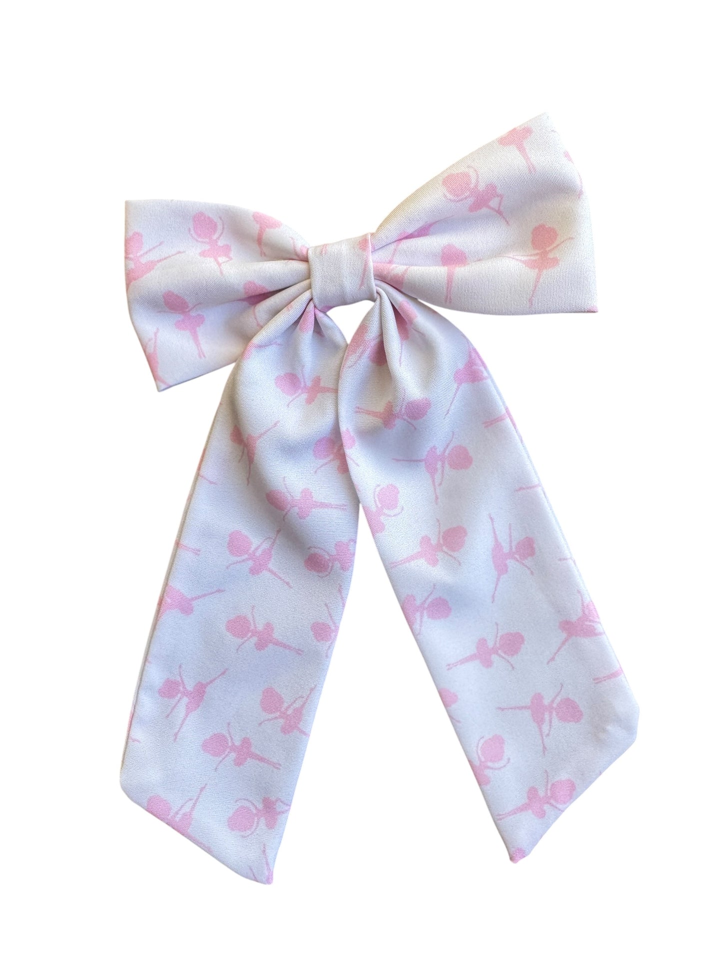 Ballerina Hair Bows for Girls - Pink Ballet Dance Alligator Clip Bows