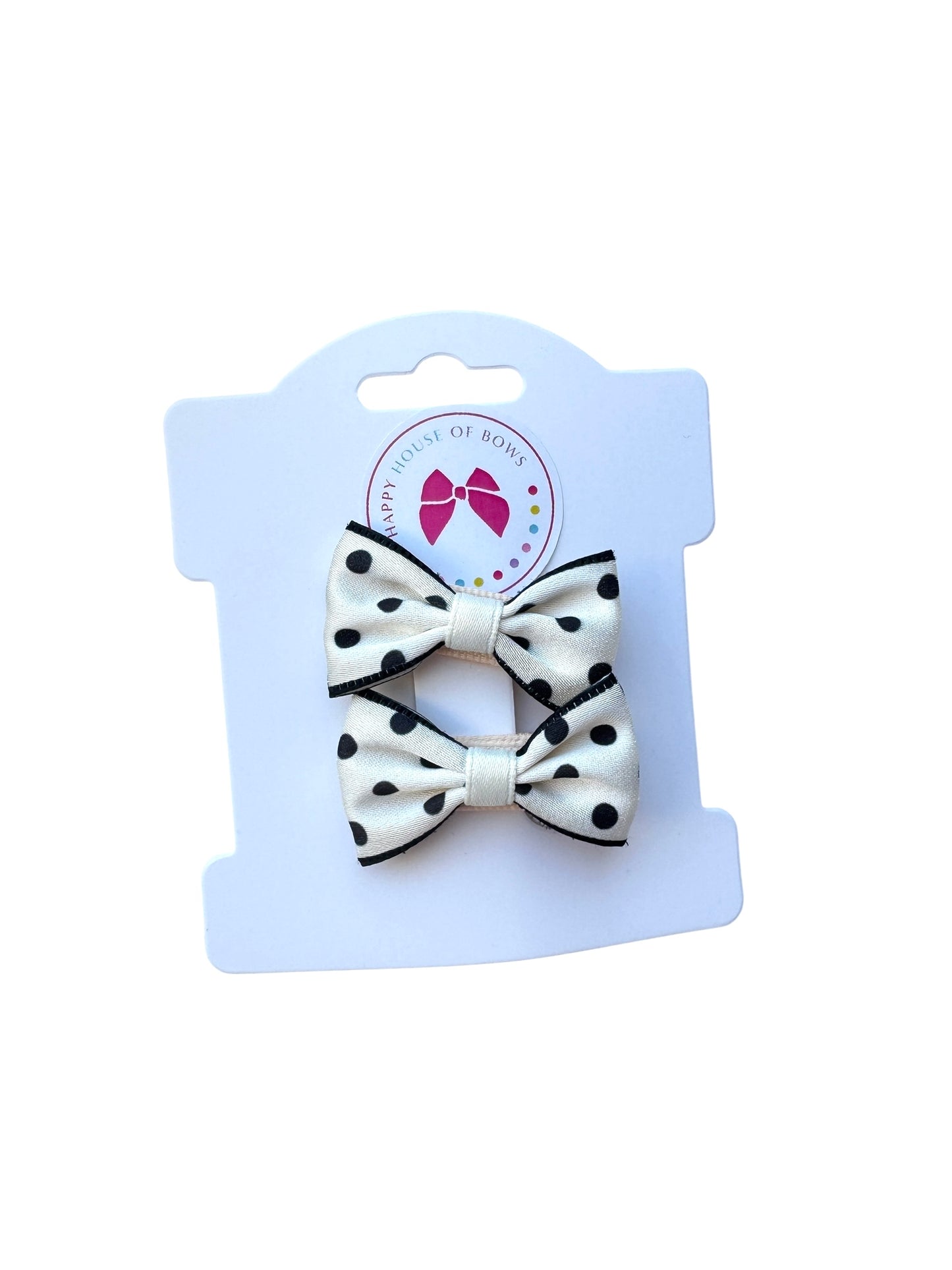 Mini Black & White Baby Hair Clips