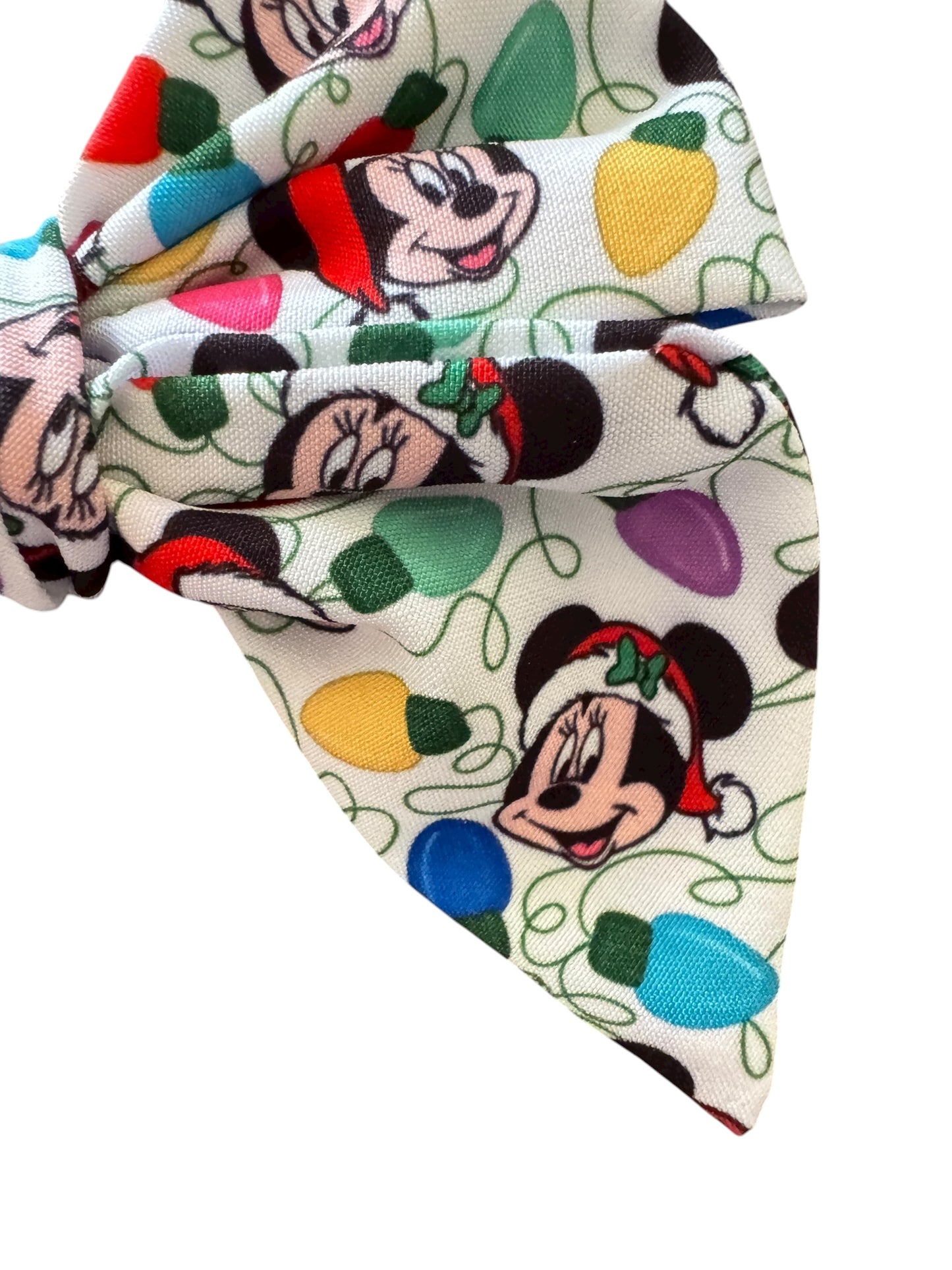 Christmas Mouse Lights Hair Bows