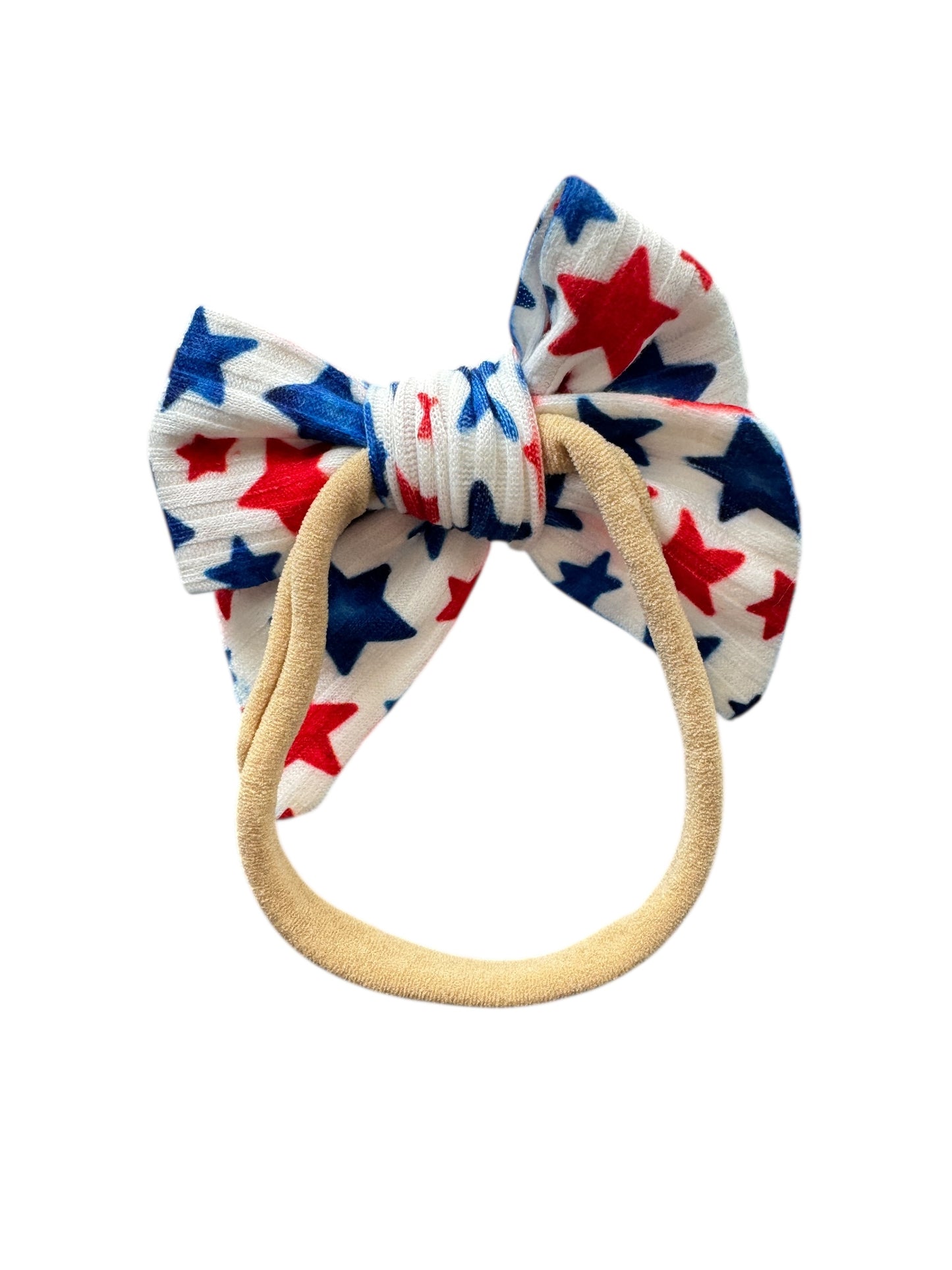 *Red & Blue Stars Hair Bows