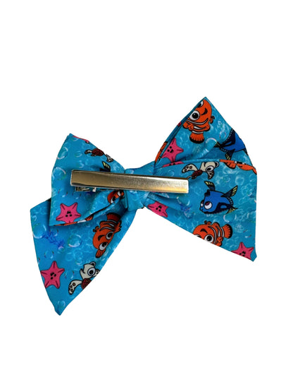 *Orange Fish Hair Bow