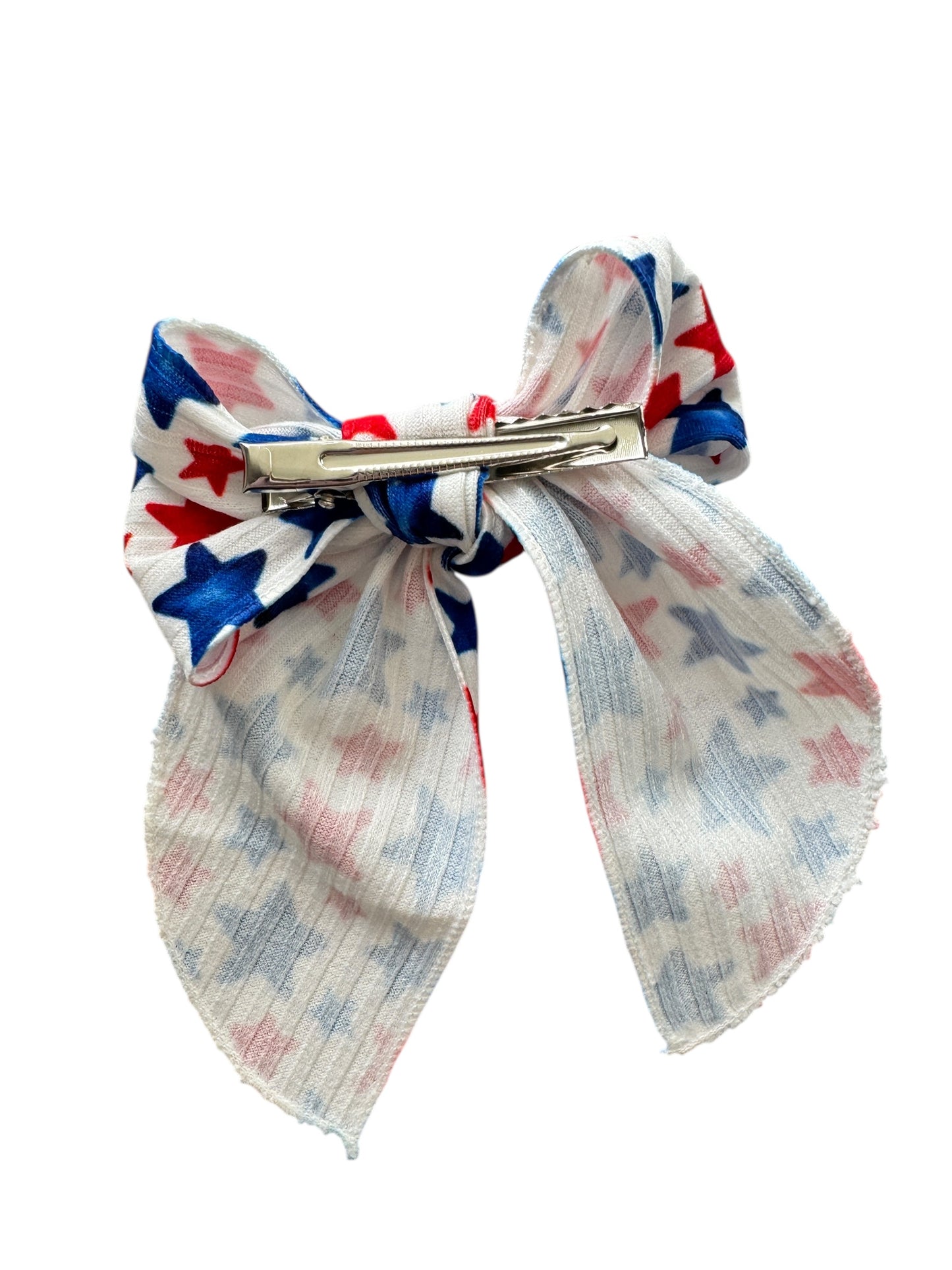 *Red & Blue Stars Hair Bows