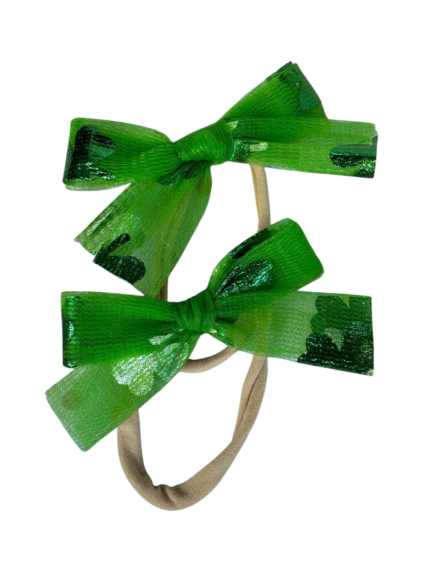 *Tulle Shamrock Hair Bow