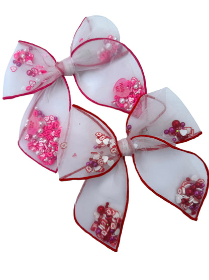 *Valentine’s Day Shaker Hair Bows