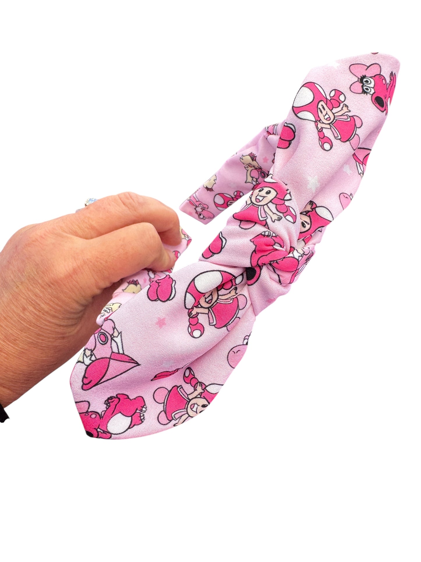 Princess Peach Headband for Girls - Character Fabric Headband for Kids