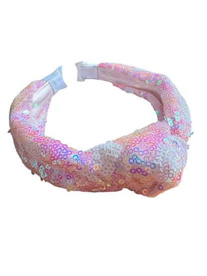 *New Sequin Tie Knot Headband