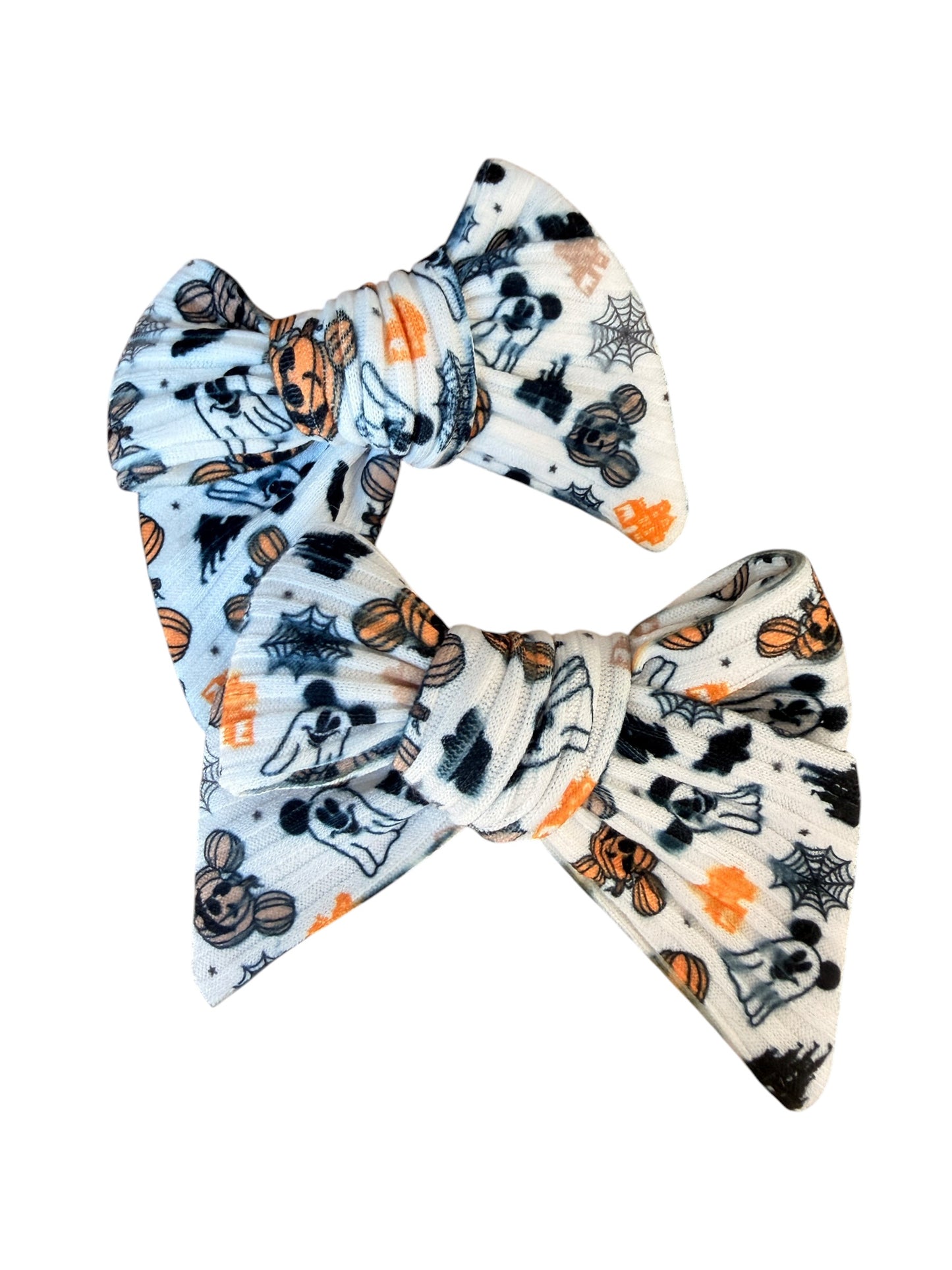 Halloween Mouse Ghost Pumpkin Hair Bows for Girls