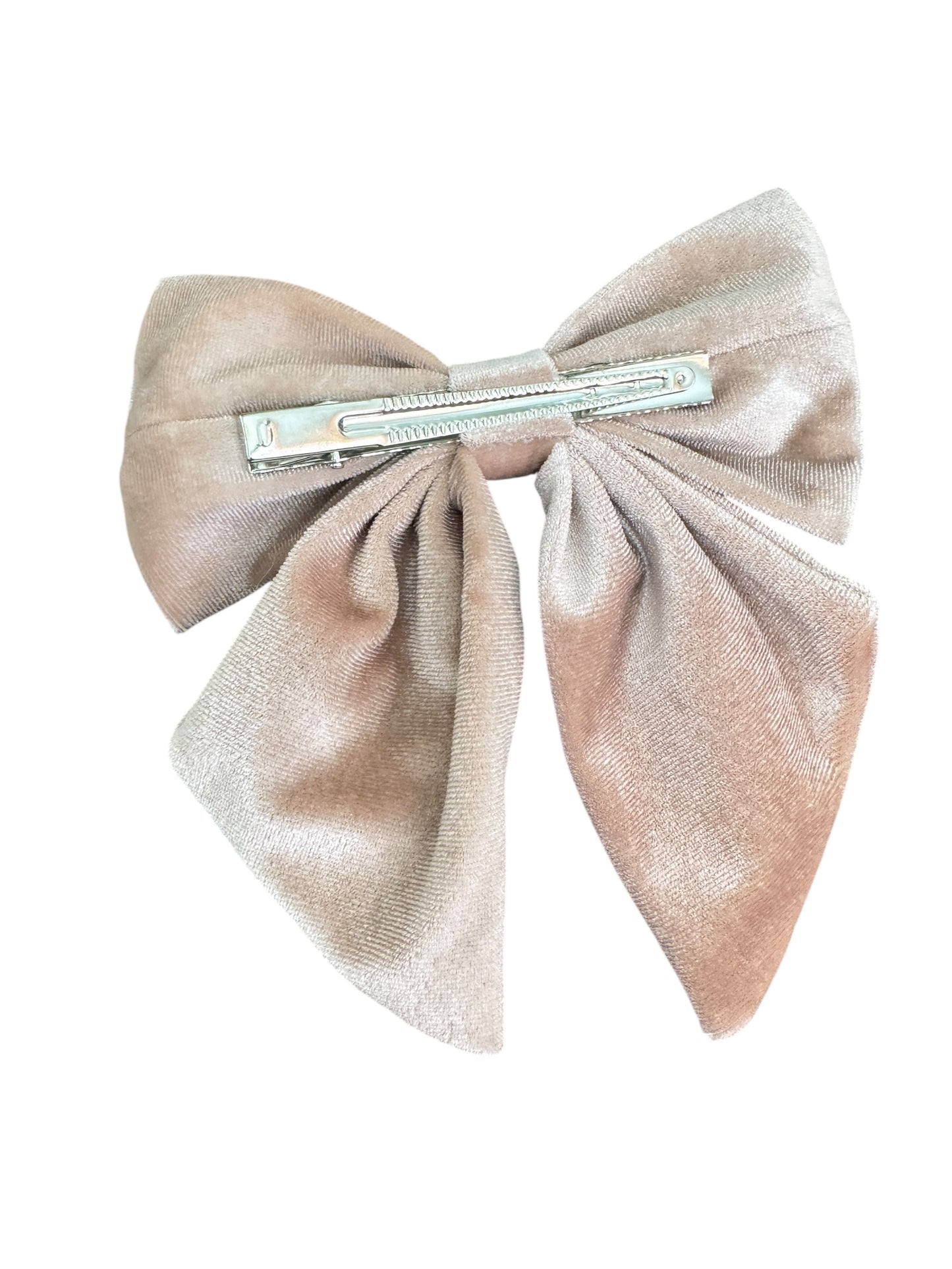 Velvet Holiday Hair Bows - Sailor Bows with Alligator Clip