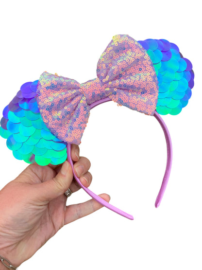 Mermaid Mouse Ear Headbands