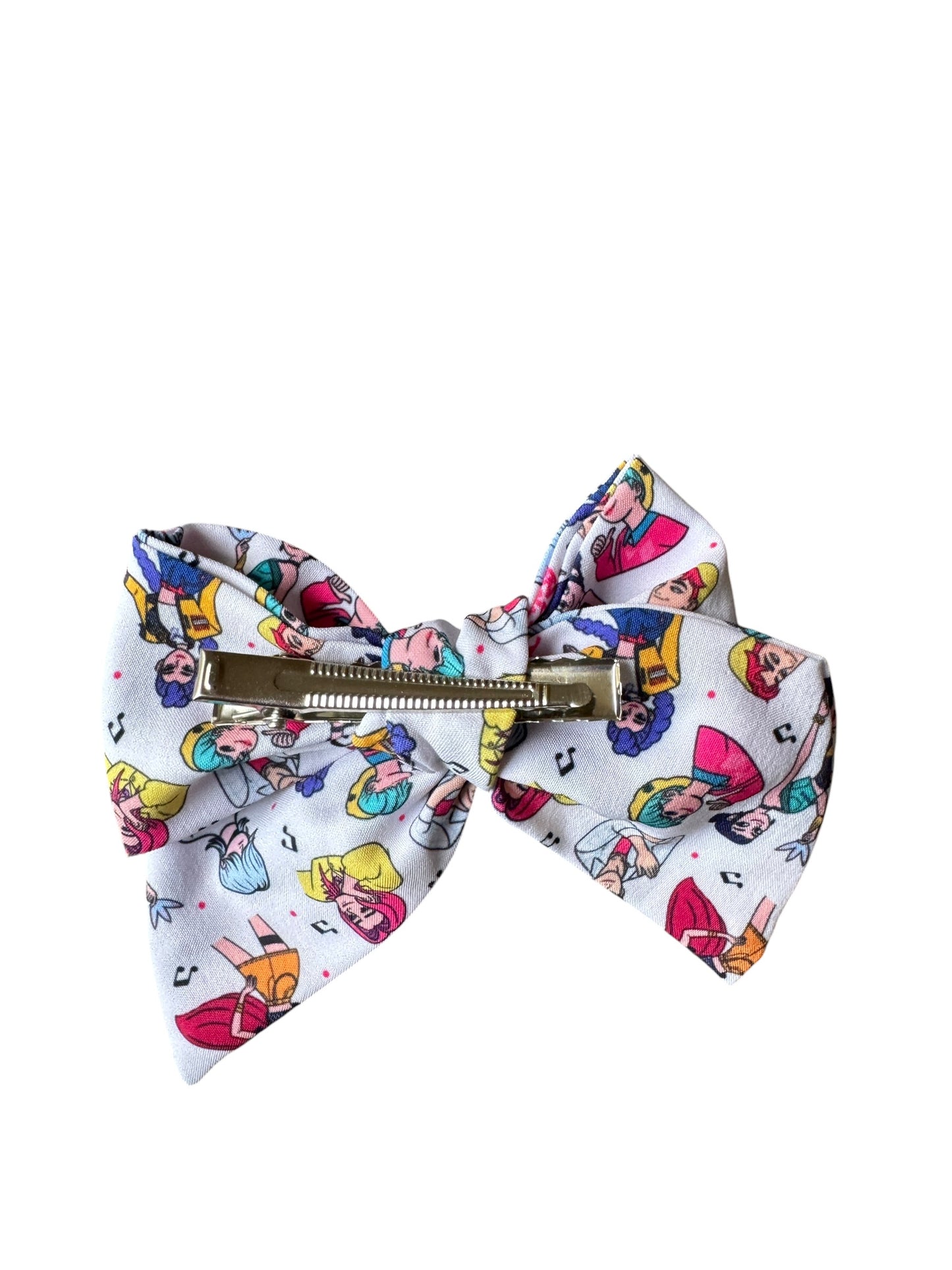 White K-Pop Hair Bows for Girls | Trendy Korean-Inspired Bow Clip