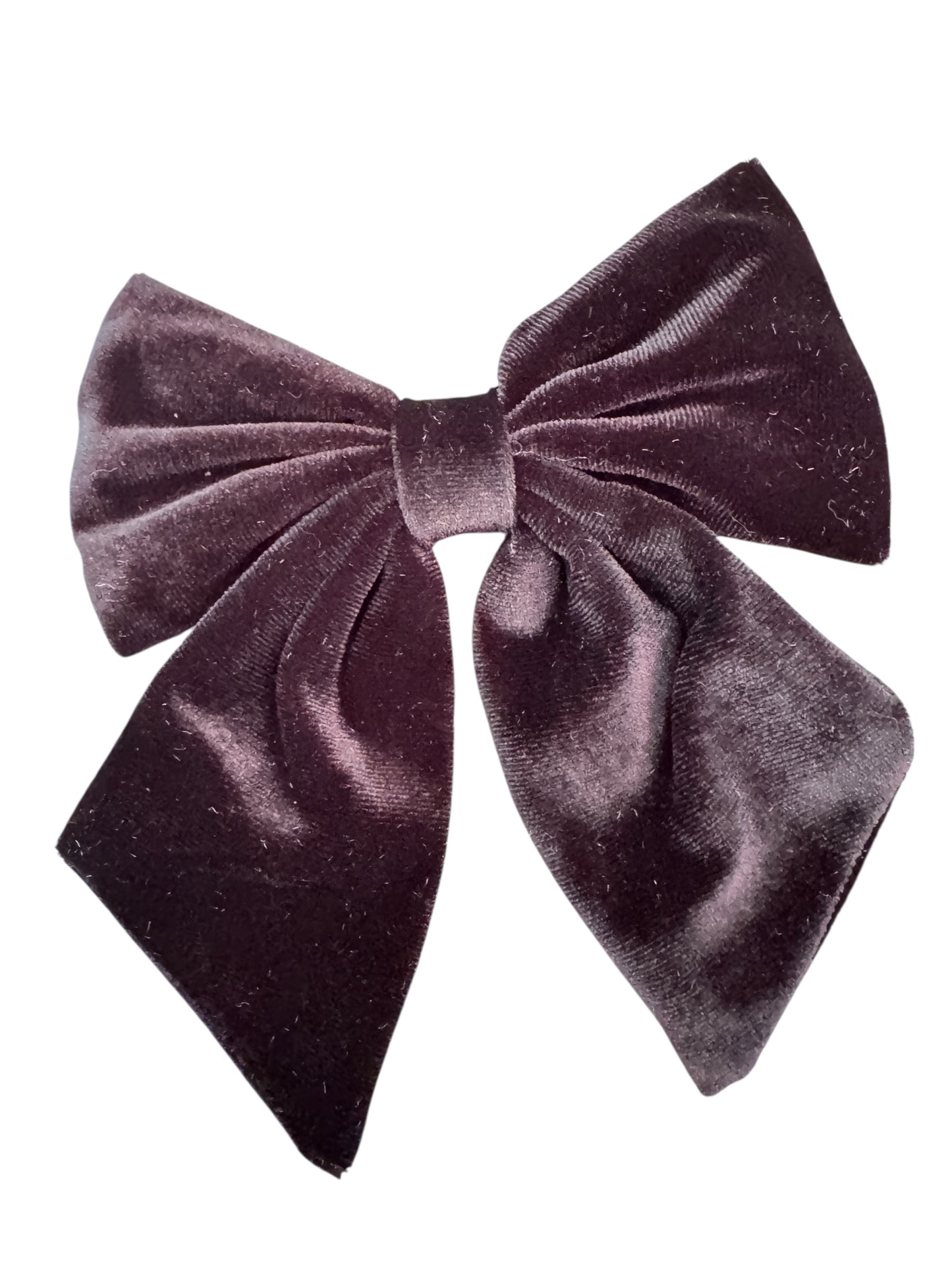 Velvet Holiday Hair Bows - Sailor Bows with Alligator Clip