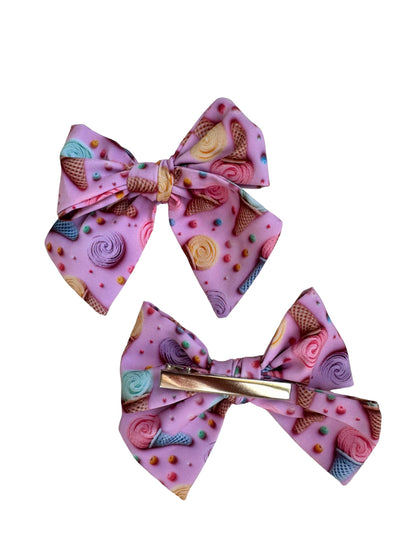 Ice Cream Shop Hair Bows