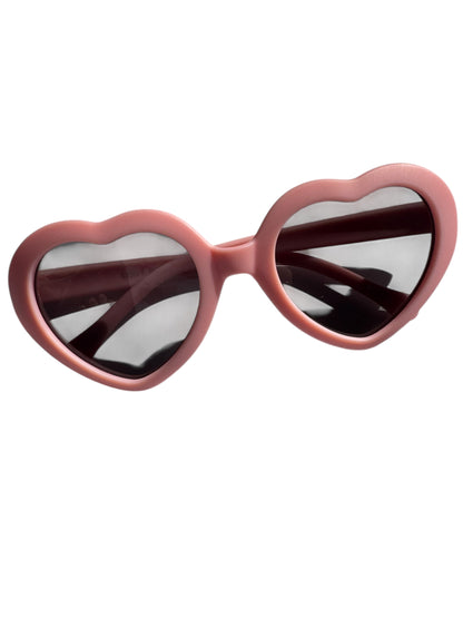 Pink Heart Sunglasses for Toddlers Ages 2-5 | Kids UV Protection