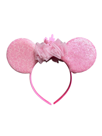 Pink and Purple Crown Princess Mouse Ear Headbands
