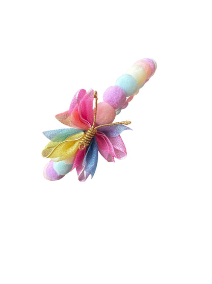 Pastel Butterfly Headband | Tulle Butterfly Satin Headband for Girls, Teens & Adults