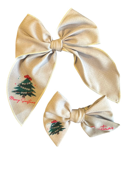 *White Swiftmas Hair Bows