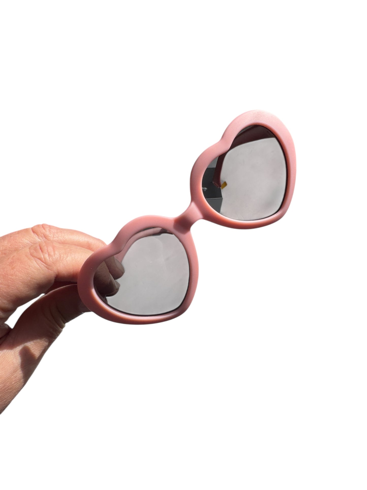 Pink Heart Sunglasses for Toddlers Ages 2-5 | Kids UV Protection
