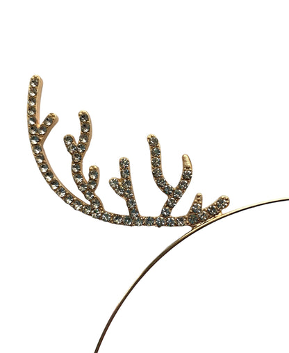Gold Reindeer Headband