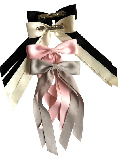 *Double Satin Streamer Hair Bow