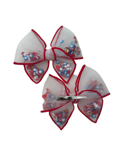 Patriotic Shaker Hair Bows