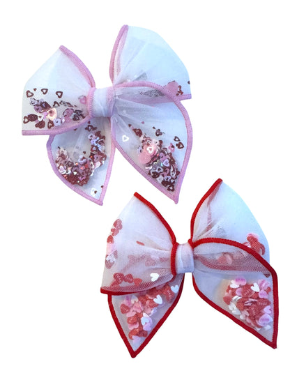 *Valentine’s Day Shaker Hair Bows