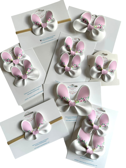 * Sweet Bunny Faux Leather Bows