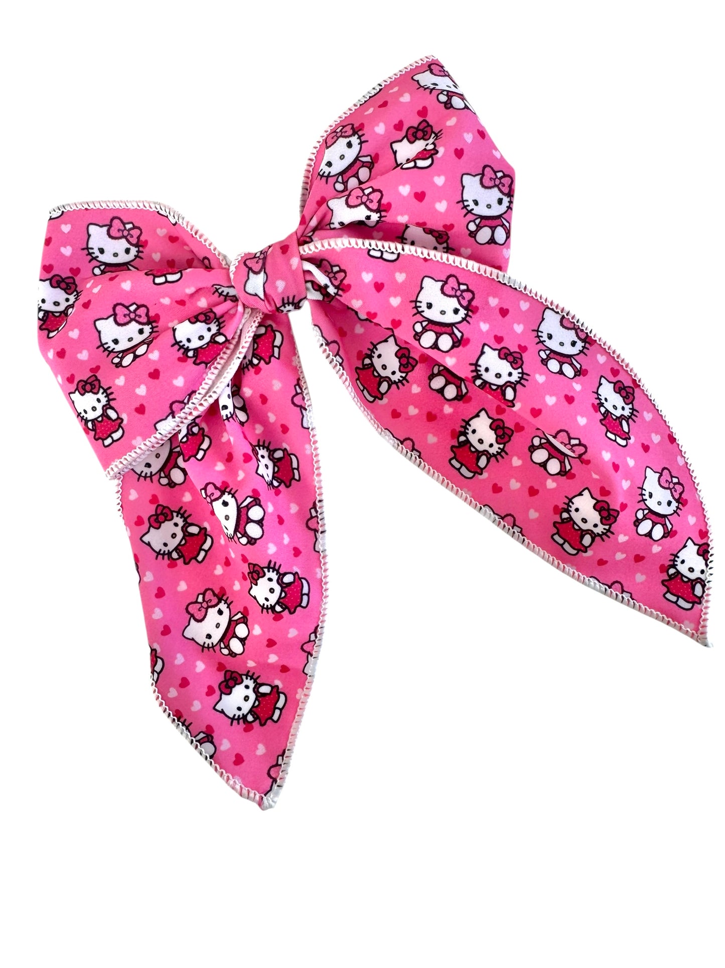 *Pink Kitty Hair Bows