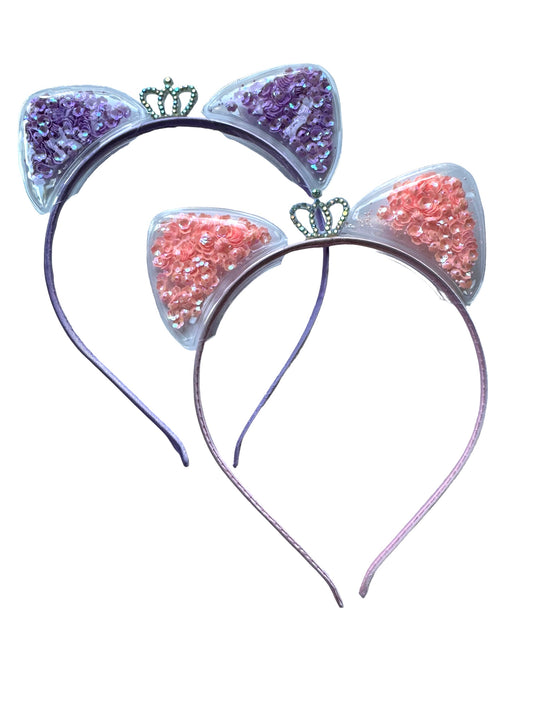 *Glitter Shaker Cat Ear Headband