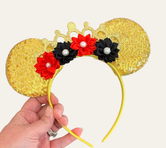 *Gold Princess Mouse Ear Headband