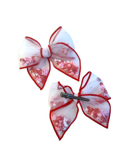 *Valentine’s Day Shaker Hair Bows