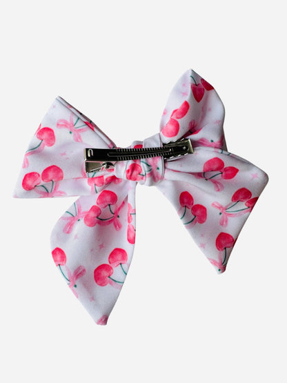 *Cherry Bow Hair Bows