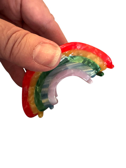 *Rainbow Claw Clip