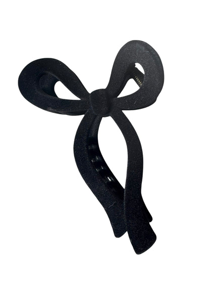 *Velvet Bow Shaped Claw Clips