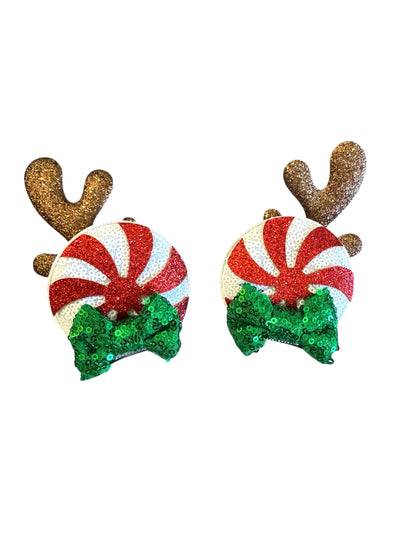 *Christmas Reindeer Mouse Ear Clips