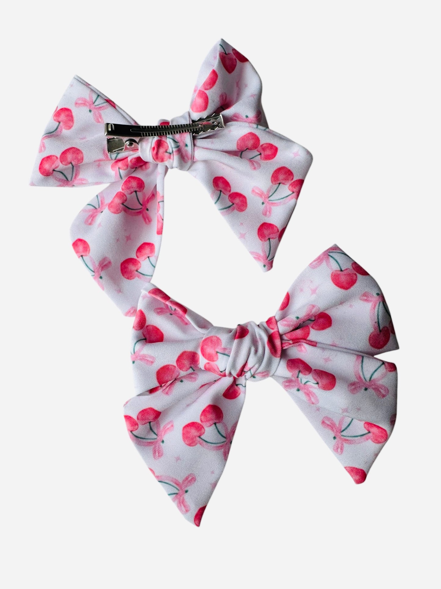 *Cherry Bow Hair Bows