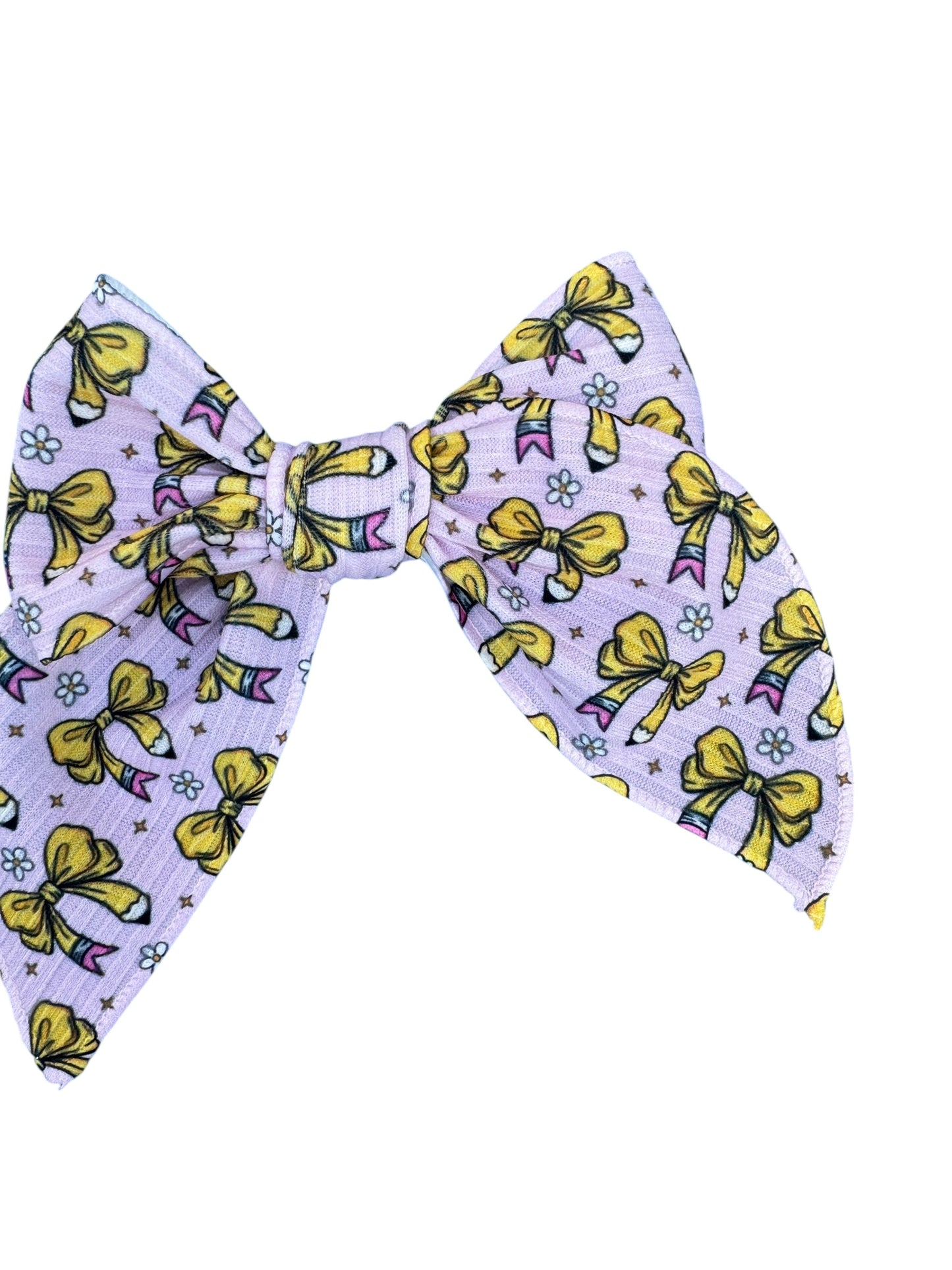 Pencil Bow Hair Bows for Little Girls