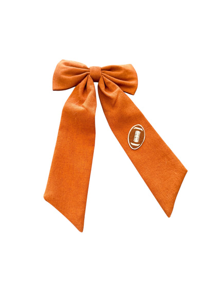 Brown Football Sailor Hair Bows for Girls and Women
